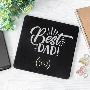 Wireless Phone Charger | Personalized Charging Mat | Gift for Dad | Gift for Father | Tech Gifts Personalized | Valentines Day | Fathers Day