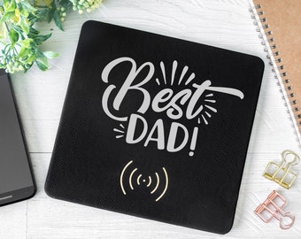 Wireless Phone Charger | Personalized Charging Mat | Gift for Dad | Gift for Father | Tech Gifts Personalized | Valentines Day | Fathers Day