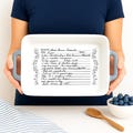 Engraved Baking Dish - Personalized Casserole Pan & Hand-Written Recipe- Great Gift Idea 2026