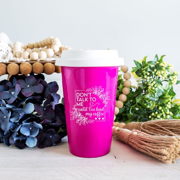 Ceramic Travel Mug Etsy