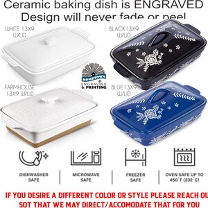 Handwritten Recipe Bakeware | Personalized Casserole Pan | Hand Written ...