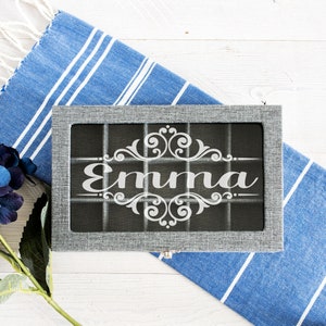 Personalized Jewelry Box |  Jewelry Organizer Cases | Jewelry Storage Box for Necklace |  Earrings | Rings Display | Engraved Jewelry Box