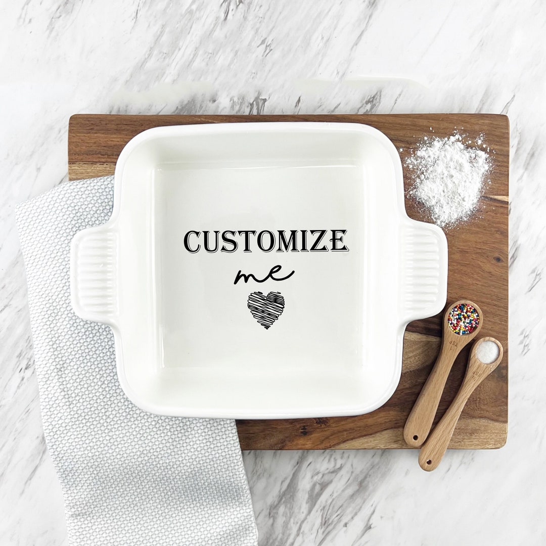 Ceramic Casserole Dish With Custom Recipe | Stoneware Dish With ...