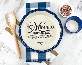 Personalized Pie Plate | Engraved Pie Dish | Gift for Baker | Pie Plate | Pie Dish | Personalized Dish | Custom Pie Plate