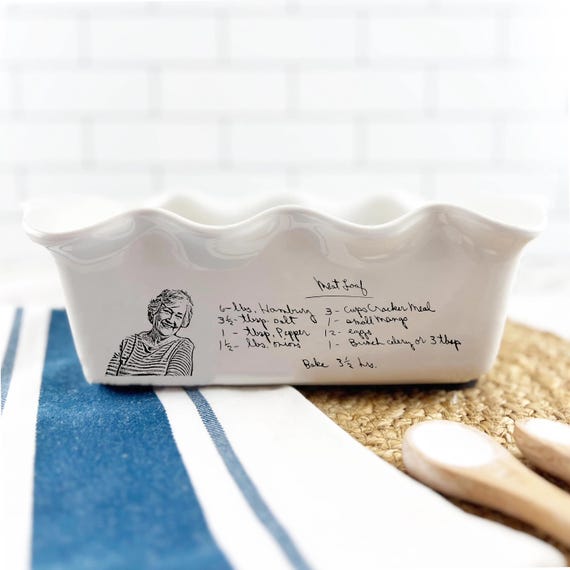 Personalized Loaf Pan Hand Written Recipe Recipe Pan