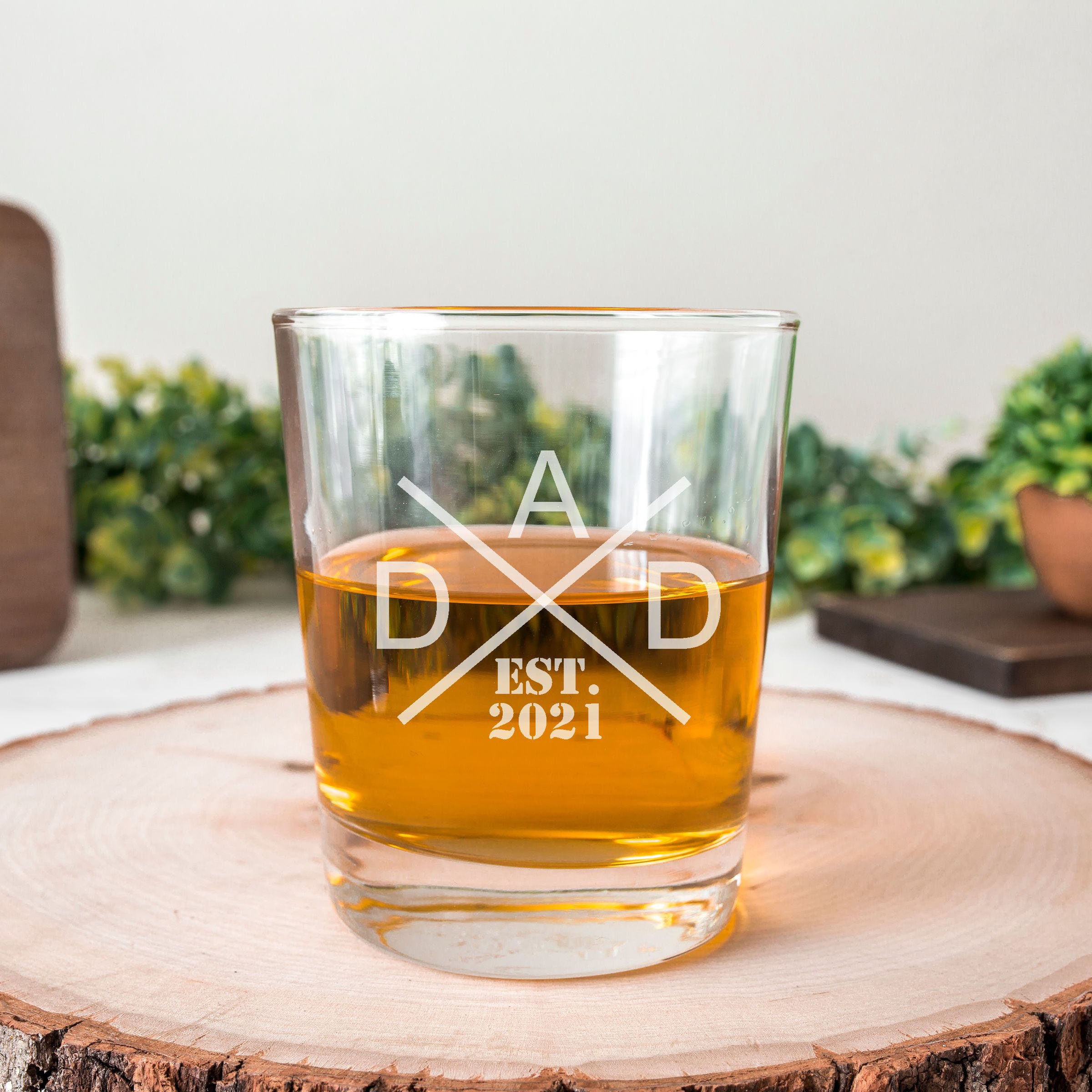 Personalized Whiskey Glass Gift for Dad Father's Day Gift Etsy