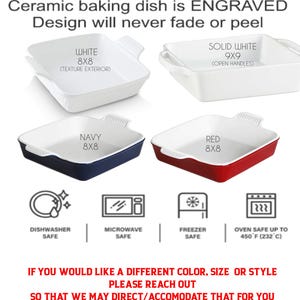 Handwritten Recipe Bakeware | Personalized Casserole Pan | Hand Written ...