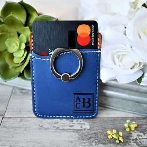 Monogram Phone Wallet With RingPersonalized | Valentines Day | Fathers Day