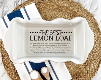 Custom Loaf Pan | Hand written recipe | Recipe Pan |  engraved baking dish | Display Pie Pan | Great for Banana Bread and Meat Loaf