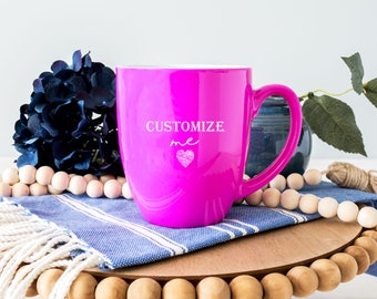 Coffee Mug Personalized | Customized Coffee Cup | Engraved Coffee Mug | Latte Mug | Custom Coffee Mug Bridesmaid | Coffee Mug for Teacher