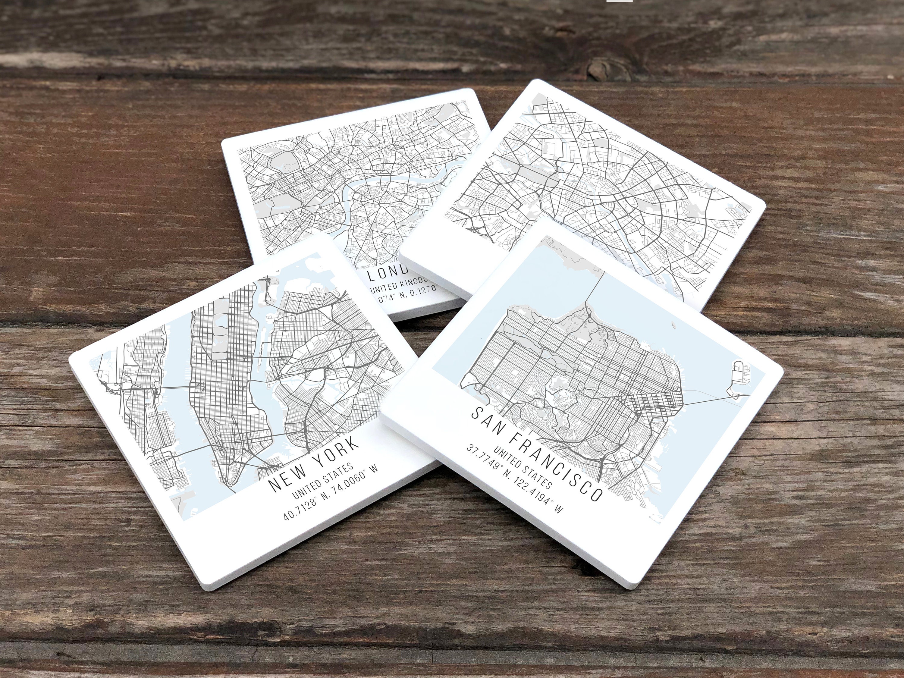 Map Coasters - Frugal Mom Eh!