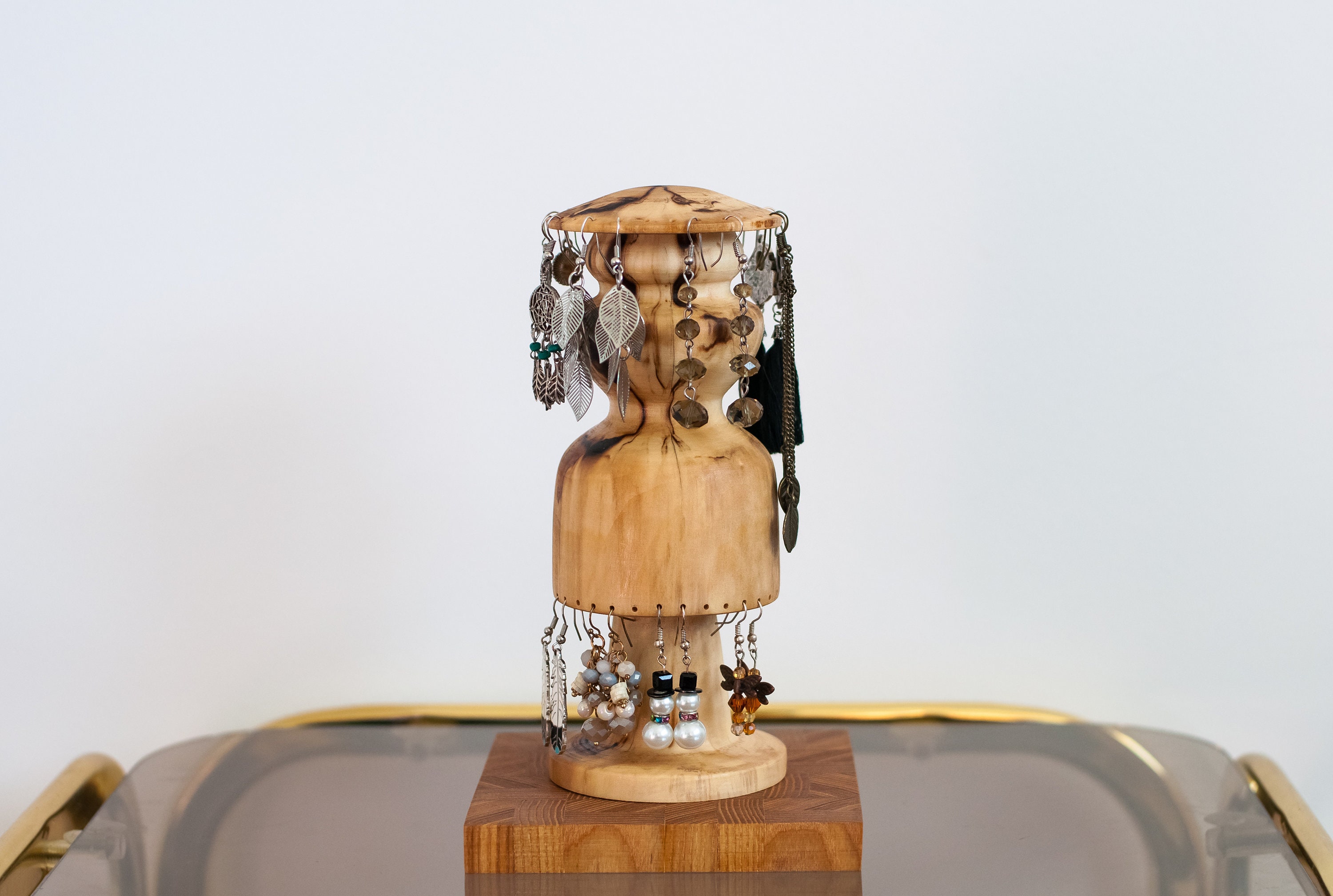 Earring Holder Dangle Jewellery Wood Home decor Unique Etsy.de