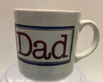 tasse à café Houze Dad vintage, PAPA avec un D majuscule, Doug Wilson, Out of My Mind for You, tasse à café vintage, fête des pères, Grindley Angleterre