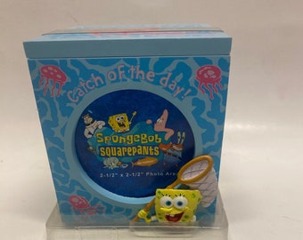 Vintage Enesco SpongeBob SquarePants Photo Cube Frame (NIP)
