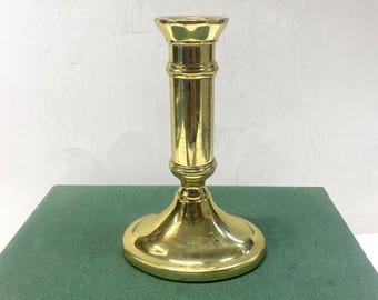 Vintage Baldwin Solid Brass Candlestick, 5" Candleholder, Home Decor, 1970s