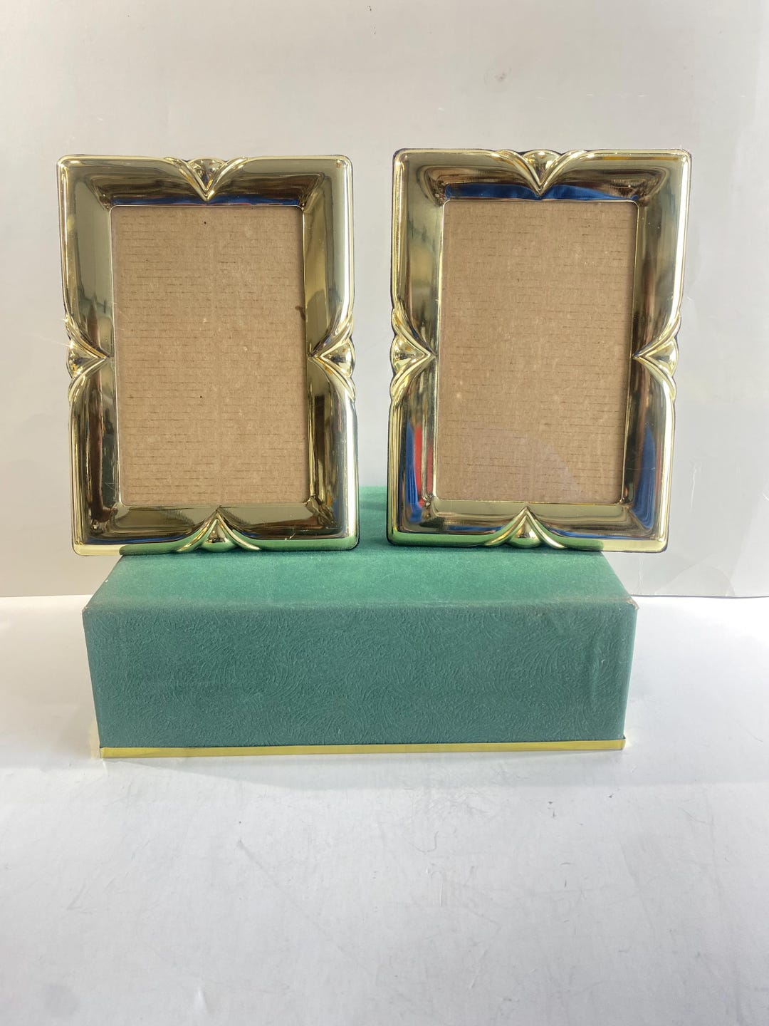 Vintage Brass Ornate Picture Frames, Brass 5 X 7 Photo Frames, Set of 2 ...