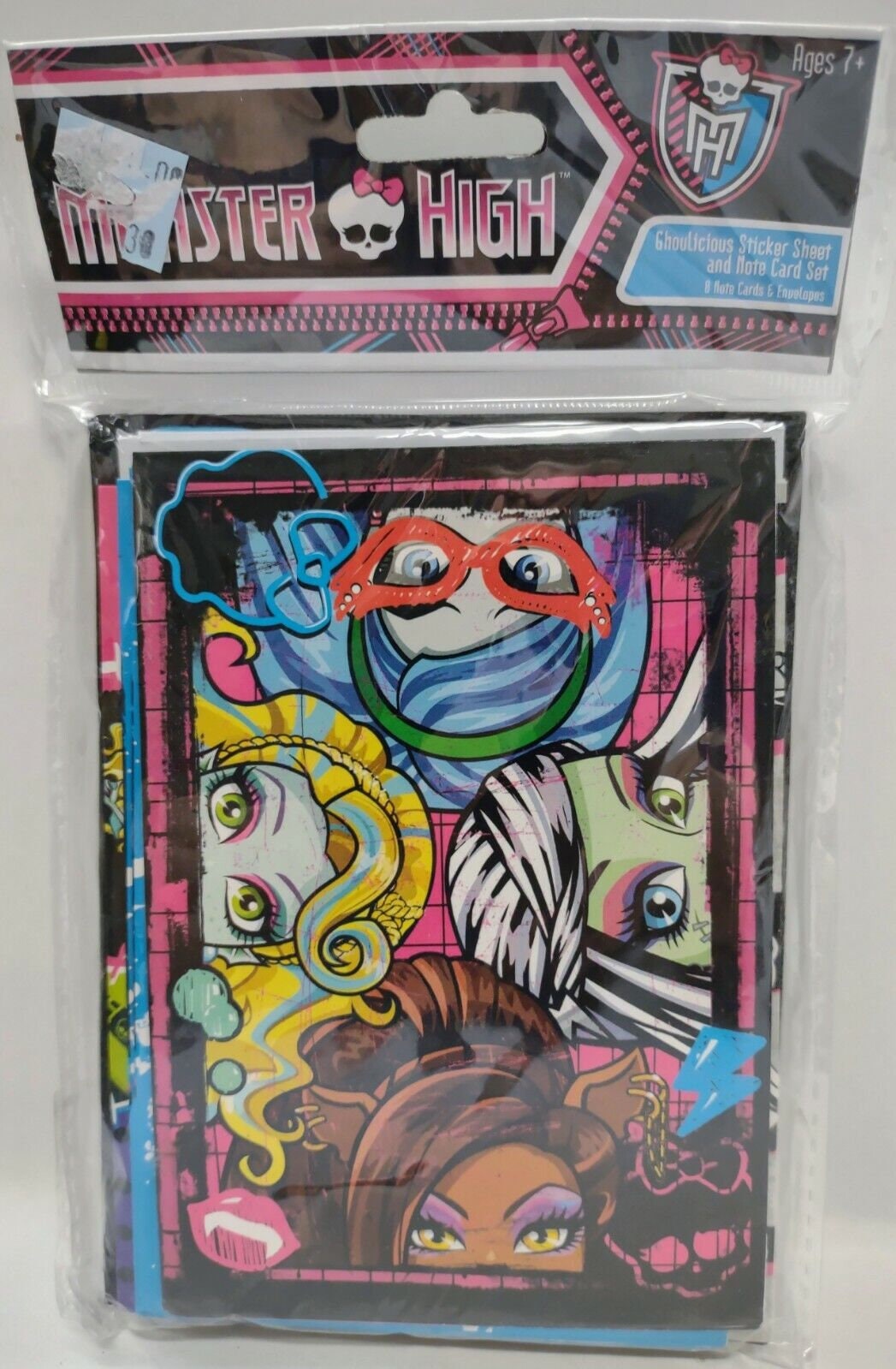 Monster High Ghoul Spirit Sparkle Puzzle 100pc Sticker Sheet Gems