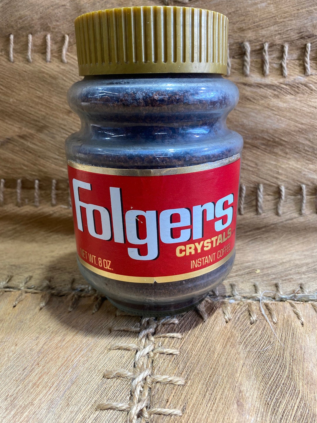 Vintage 1983 Folgers Coffee, Folgers Coffee Crystals, Full Unopened