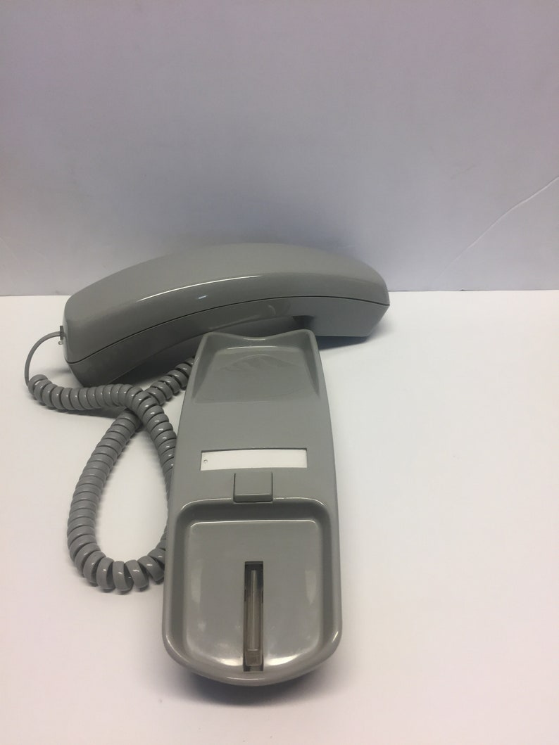 Vintage Radio Shack Phone Gray Trimline Landline Phone Gray Etsy