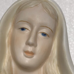 Vintage Virgin Mary Music Box, Ave Maria, Vintage San Francisco Music Box Company, Porcelain Virgin Mary, Madonna Music Box Mother's Day image 5