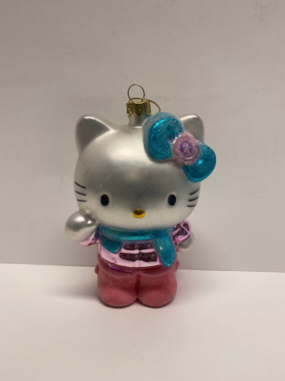 Hello Kitty Christmas Ornament Sanrio 3D Glass Christmas Etsy