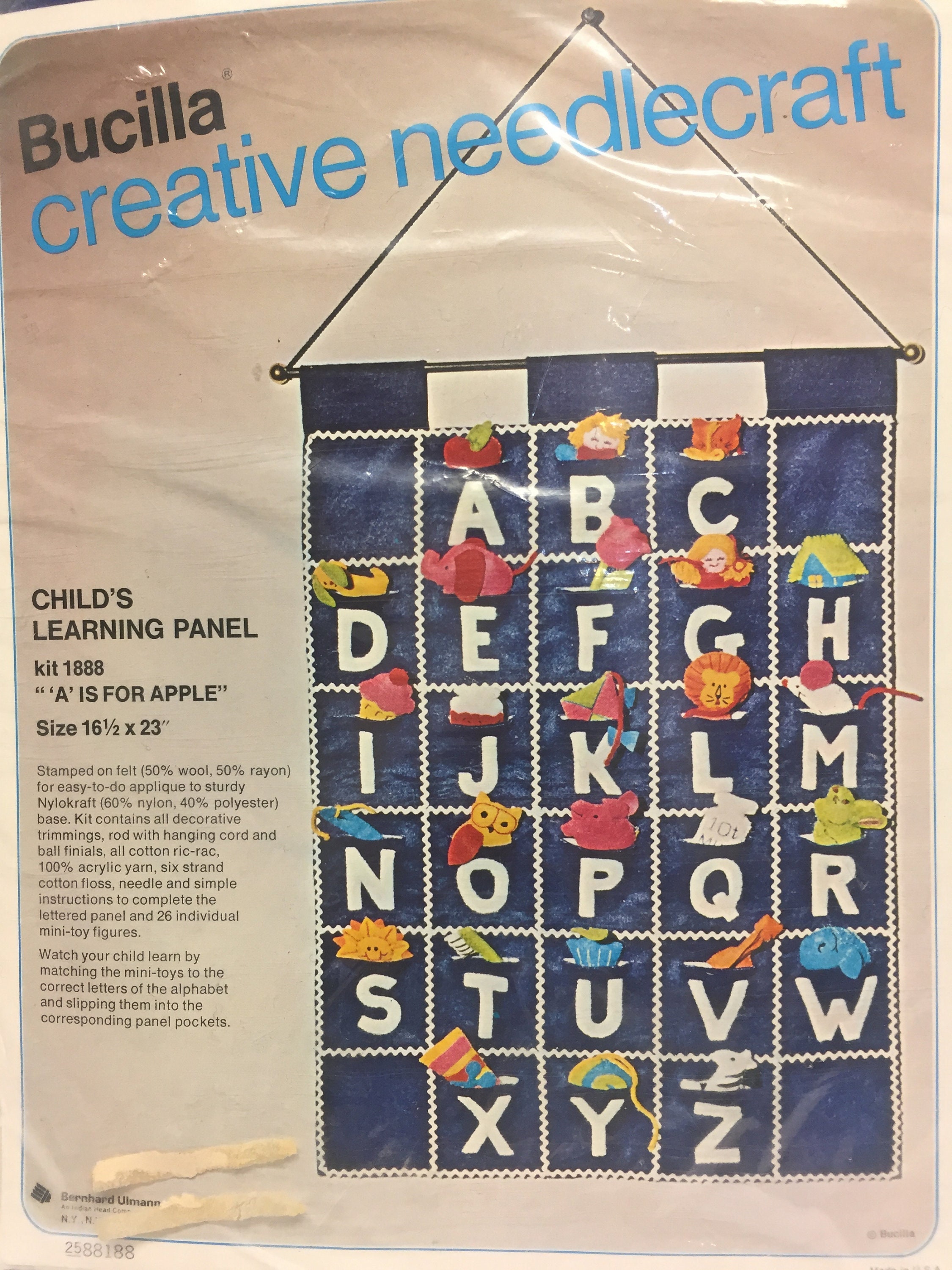 Bucilla Creative Needlecraft Child's ABC Panel Kit Bucilla Creative Needlecraft Child's ABC Panel Kit