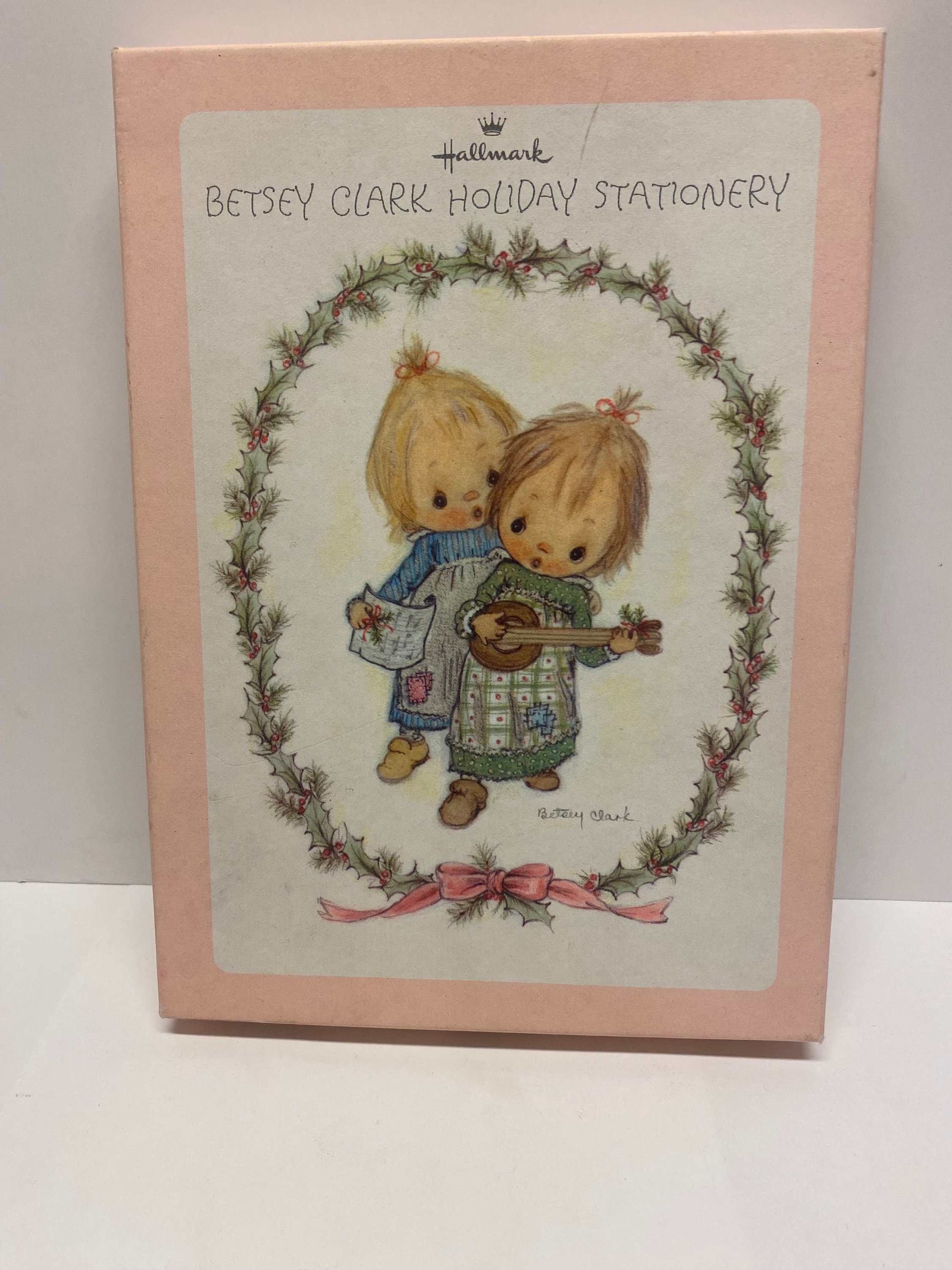 Vintage Betsey Clark Stationery Set: 1975 Hallmark Holiday Cards