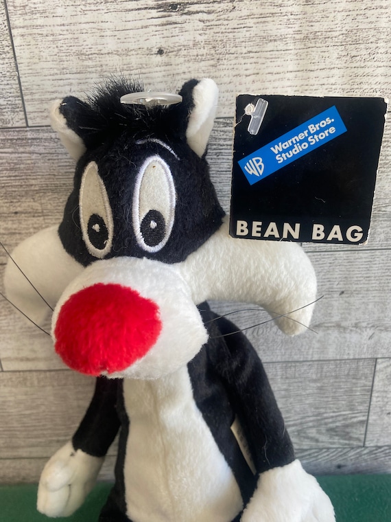 Vintage Sylvester the Cat Plush Bean Bag, Warner Brothers Looney