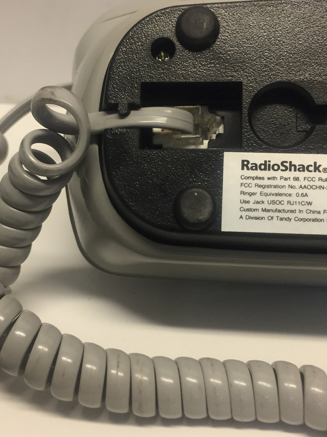 Vintage Radio Shack Phone Gray Trimline Landline Phone Gray Etsy