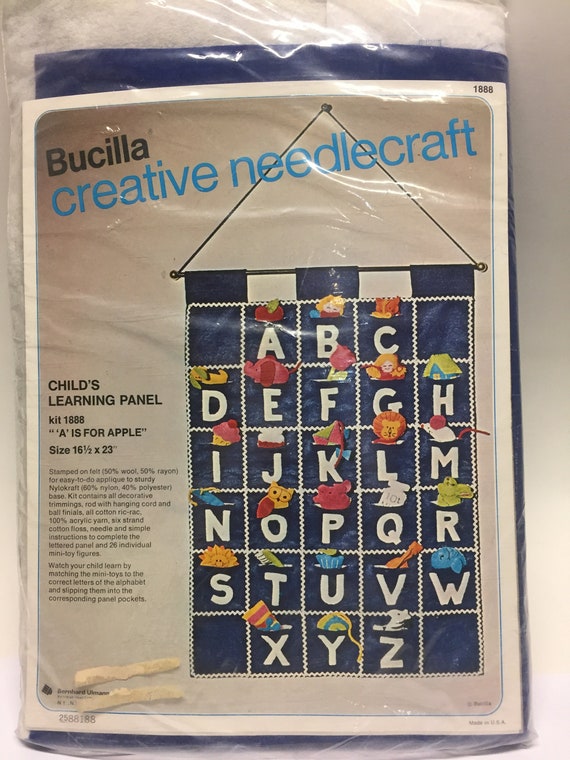 Bucilla Creative Needlecraft Child's ABC Panel Kit Bucilla Creative Needlecraft Child's ABC Panel Kit