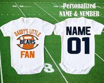 personalized baby chicago bears jersey