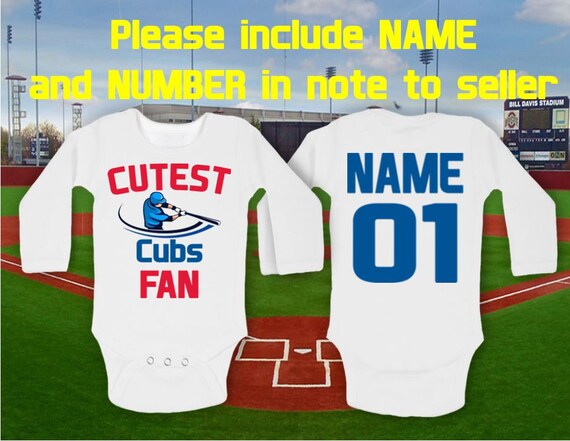 personalized cubs jersey baby