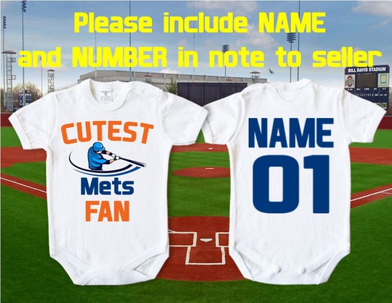 baby mets jersey personalized