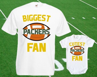 Packers baby DOUBLE Packers Fan shirt t-shirt customized bodysuit Funny Green Bay baby Child boy Clothing Kid's Top Football Shower Toddler