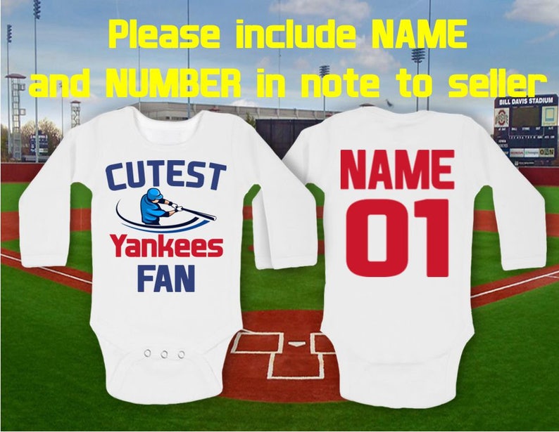 personalized yankees baby jersey