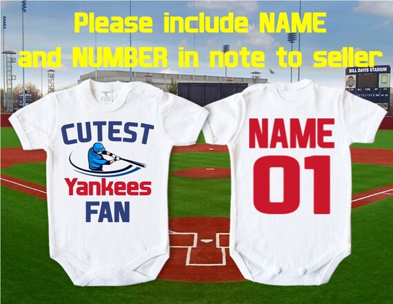 personalized yankees baby jersey