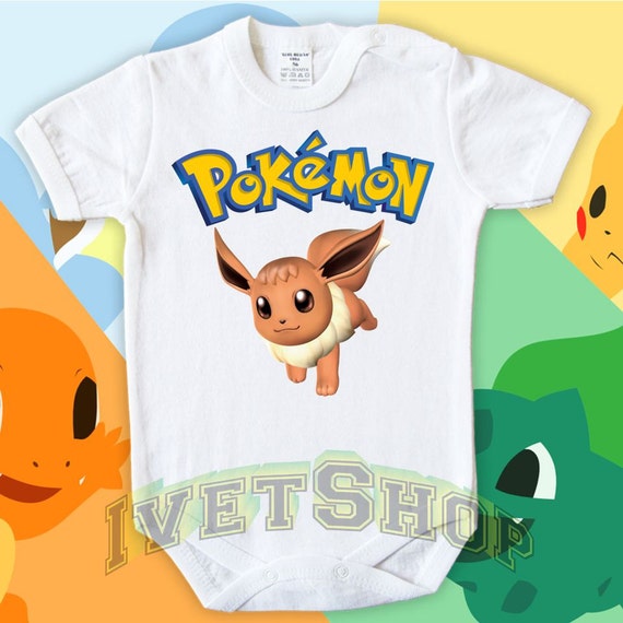 Pokemon Go Eevee Pokemon Baby Body Vests Bodysuit Funny Child One Piece Boy Girls Clothing Girl Kids Shower Clothes