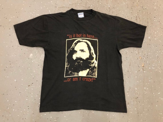 Vintage Charles Manson Tee 90s Charlie Manson Shir