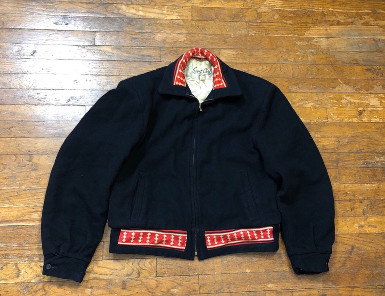 1940s SportChief Ski Jacket 40s wool winter ski coat