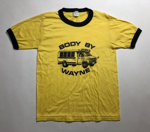 70s Ringer Body By Wayne Parody School Bus Tee 19