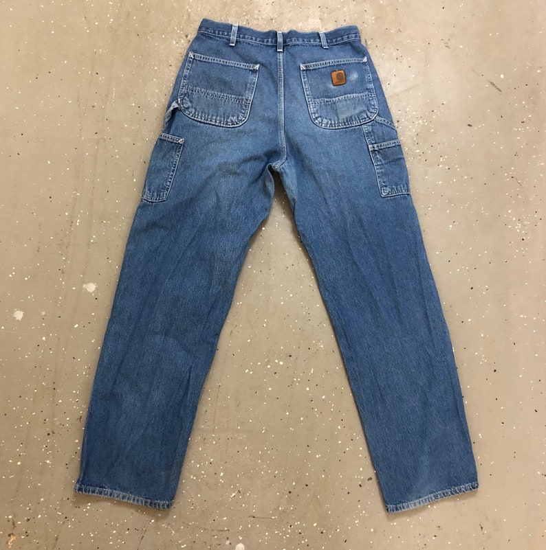 Vintage Carhartt Dungarees 90s Carhartt Made in USA Carpenter | Etsy