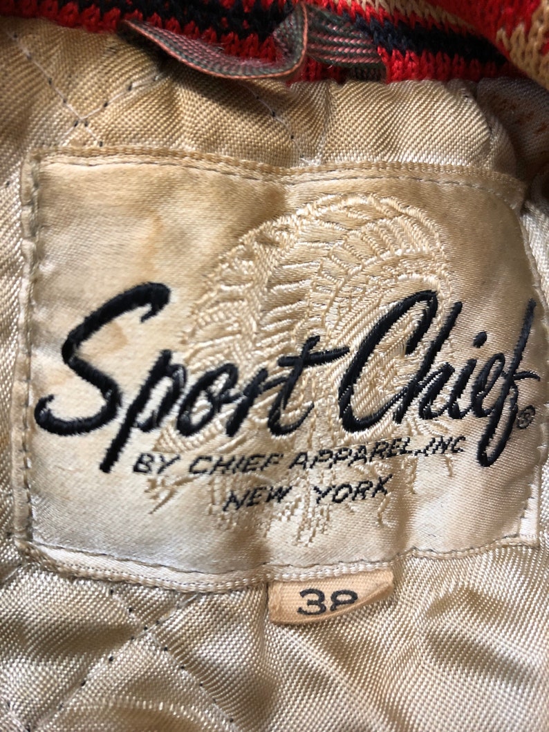 1940s SportChief Ski Jacket 40s wool winter ski coat