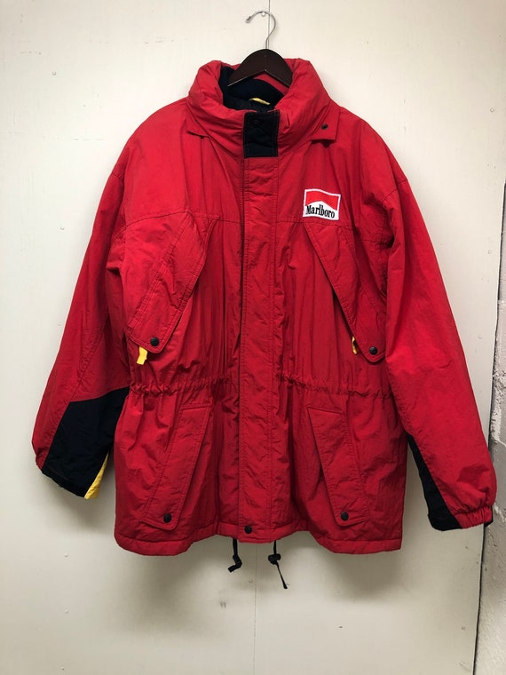 Marlboro Parka 90s Marlboro Hooded Coat 1990s Mar