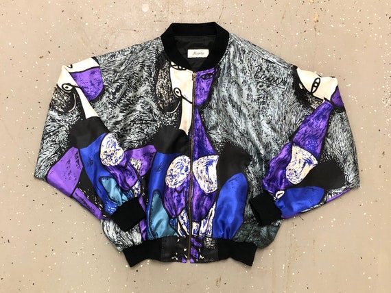Vintage Picasso Bomber Jacket 1980s Picasso Painti