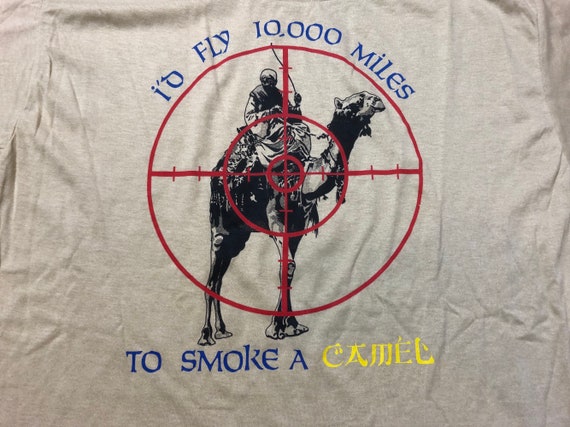 90s I D Fly 10000 Miles To Smoke A Camel Tee Operation Etsy