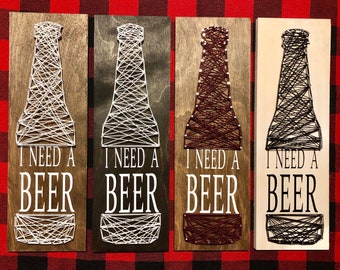 I need a beer string art beer bottle decoration gift sign