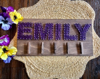 Custom Name String Art, custom sign, personalized sign, string art name sign