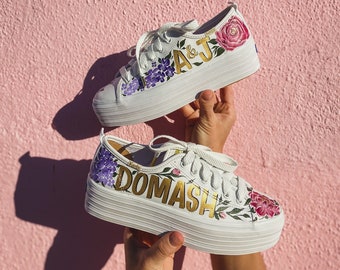 Custom Hand Painted Shoes / Personalized Sneakers / Customer Provides Shoes for Painting