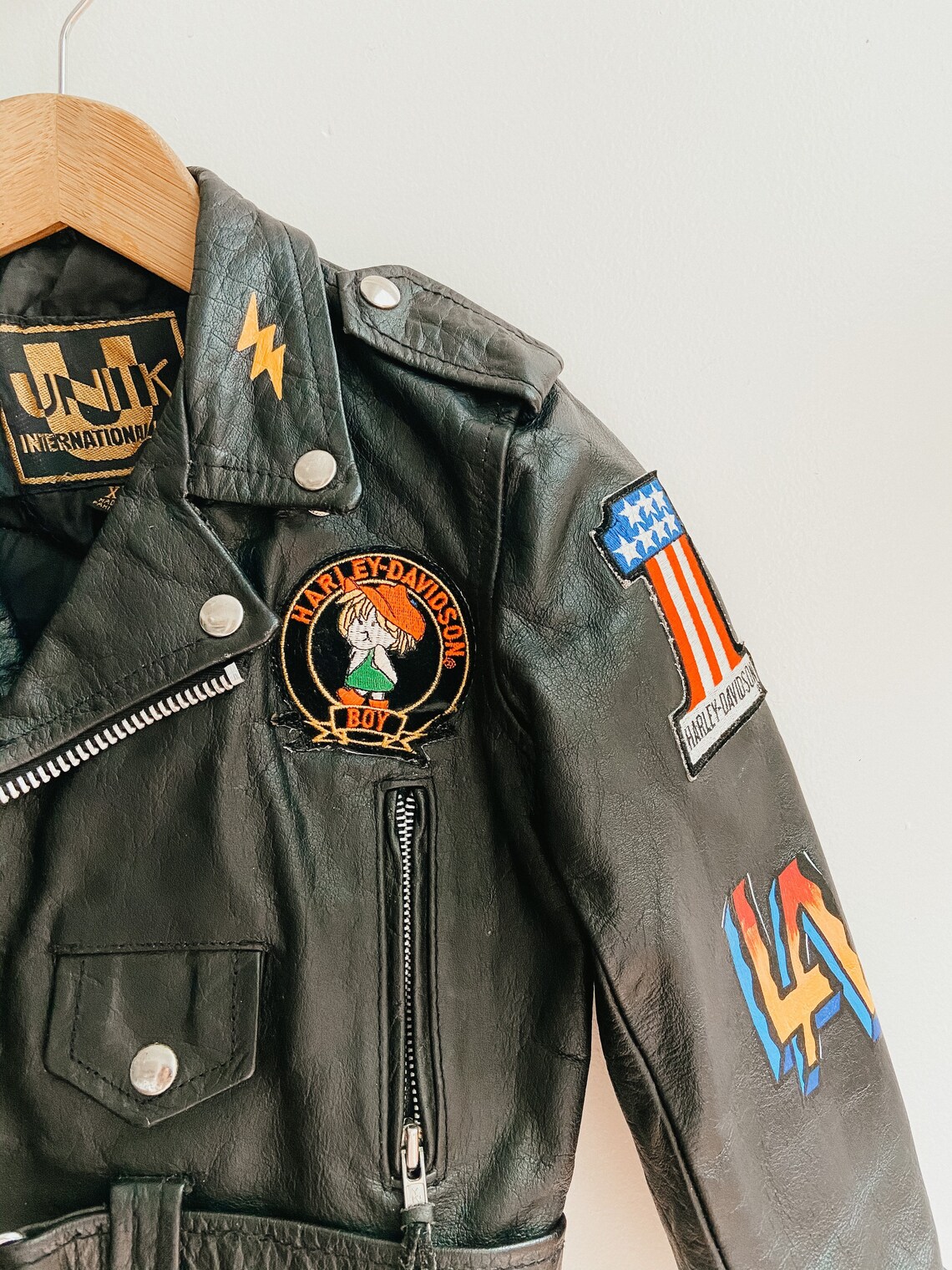 harley davidson kids leather jacket