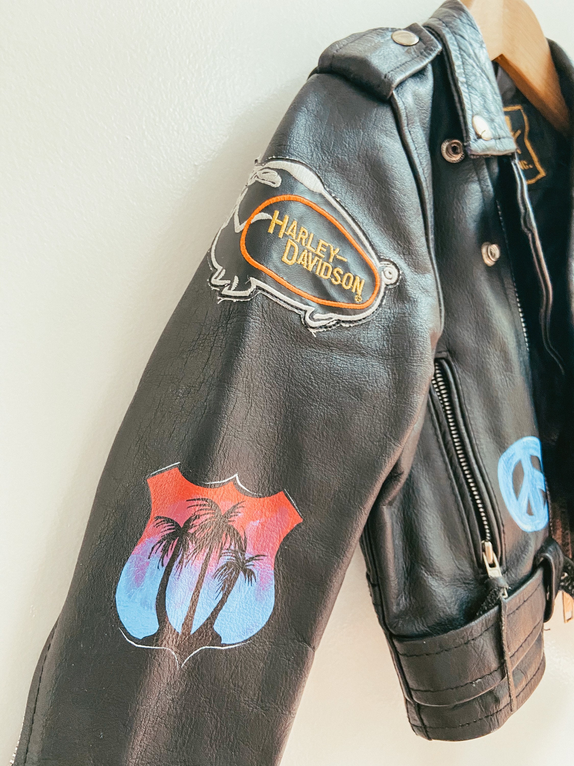 harley davidson kids leather jacket